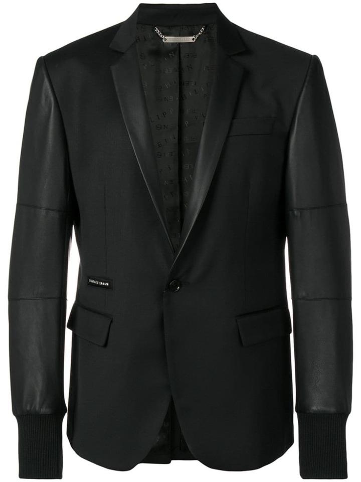 Philipp Plein Elegant Single-breasted Blazer - Black