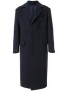 Mp Massimo Piombo Classic Tailored Coat - Blue