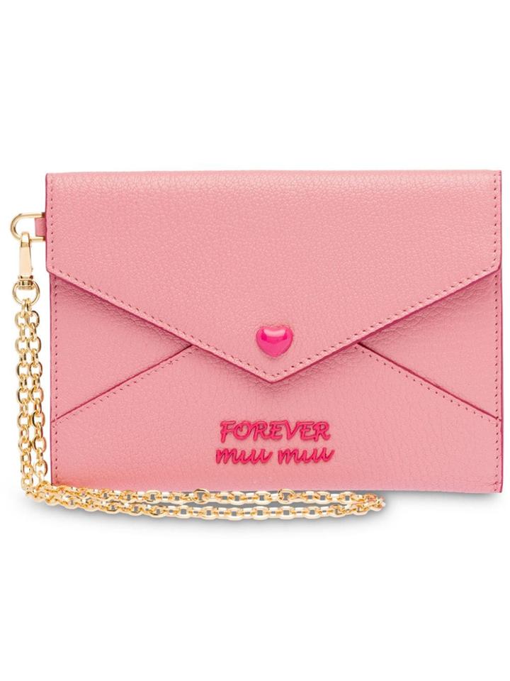 Miu Miu Madras Love Envelope - Pink