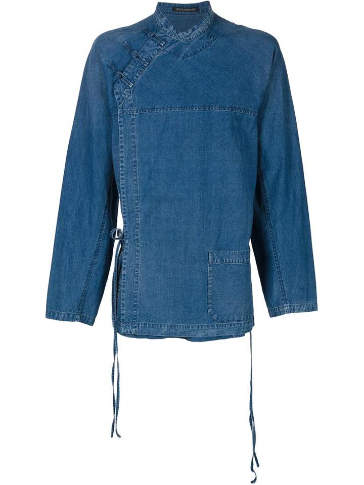 Yohji Yamamoto Wrap Front Denim Jacket