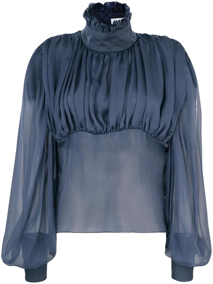 Palomo Spain Longsleeved Blouse - Blue