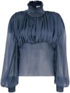 Palomo Spain Longsleeved Blouse - Blue