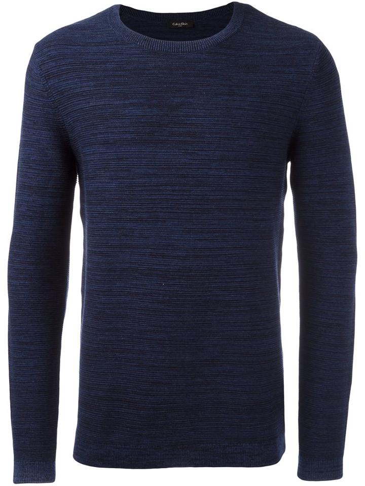 Calvin Klein 'sarit' Jumper, Men's, Size: Large, Blue, Cotton/wool