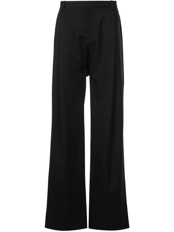 Y/project Slouch Front Trousers - Black