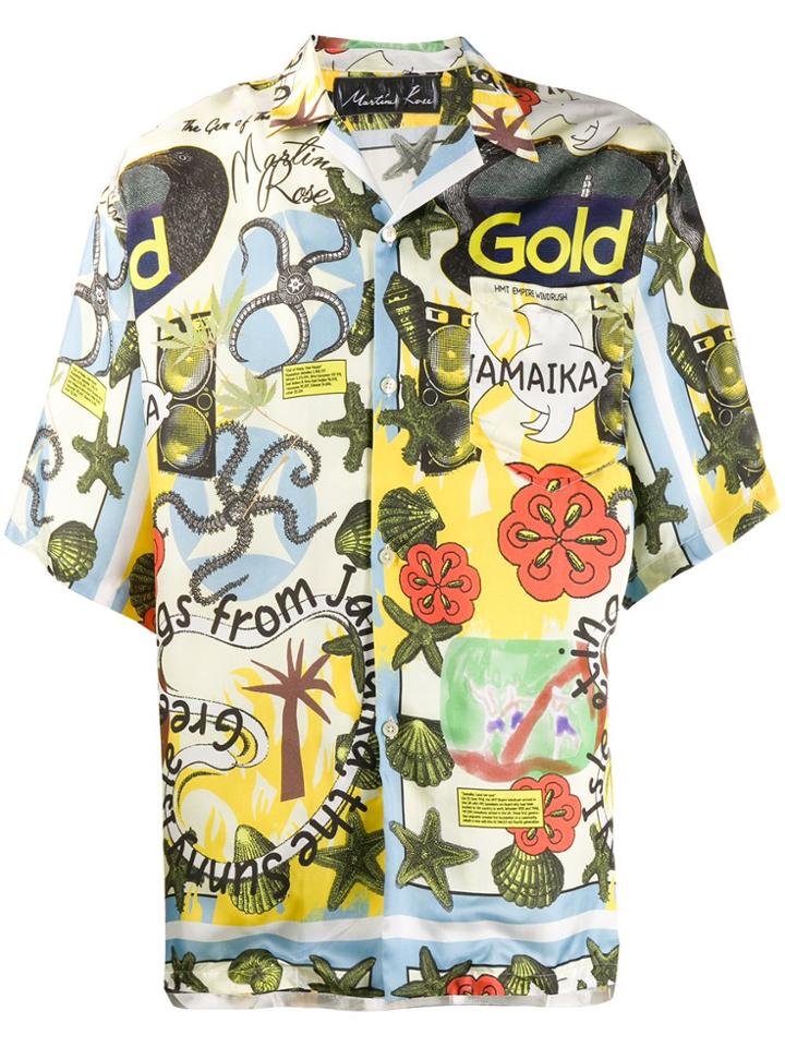 Martine Rose Jamaika Hawaiian Shirt - Yellow