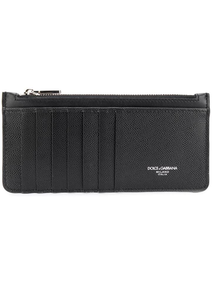 Dolce & Gabbana Logo Print Wallet - Black