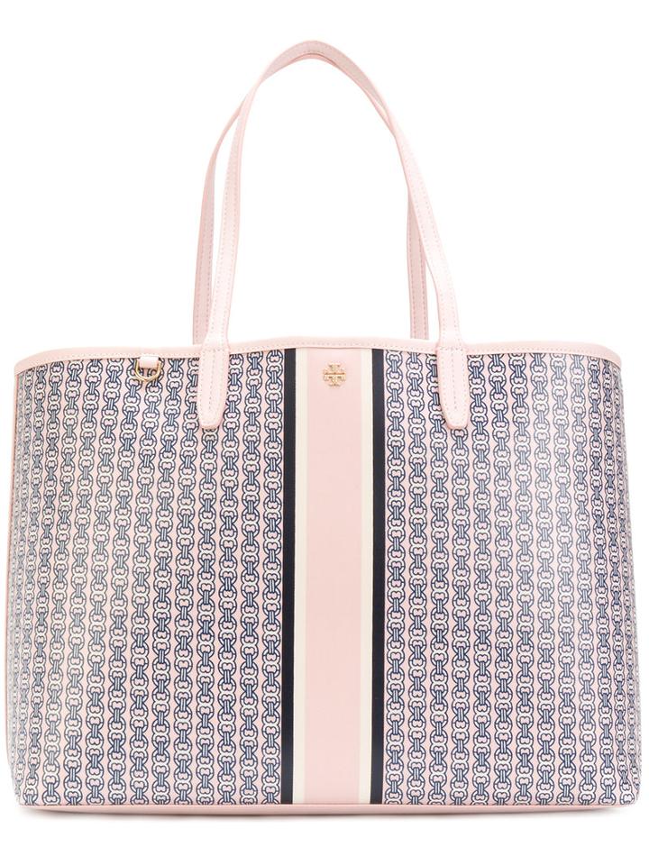 Tory Burch - Chain Print Tote - Women - Pvc - One Size, Pvc