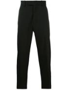 Oamc - Cropped Tapered Trousers - Men - Spandex/elastane/virgin Wool - 48, Black, Spandex/elastane/virgin Wool