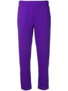 P.a.r.o.s.h. Slim-fit Cropped Trousers - Purple