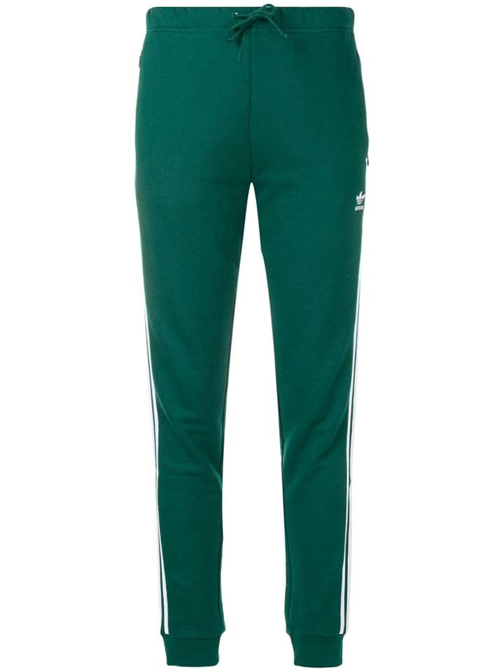 Adidas Side Stripe Detail Trousers - Green