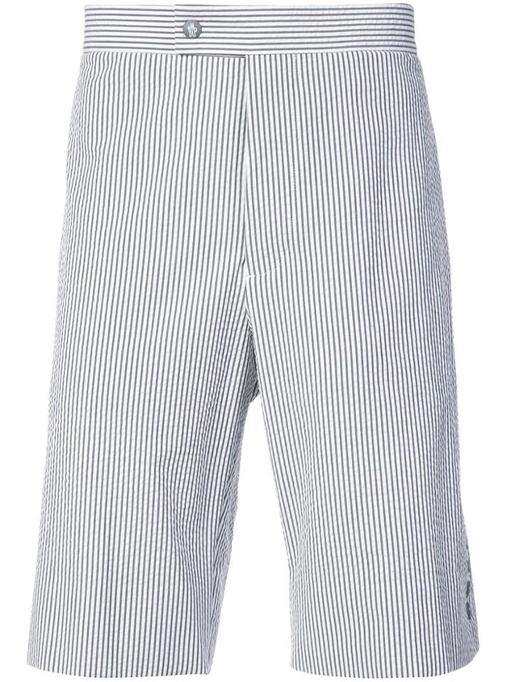 Moncler Striped Knee Length Shorts - Grey