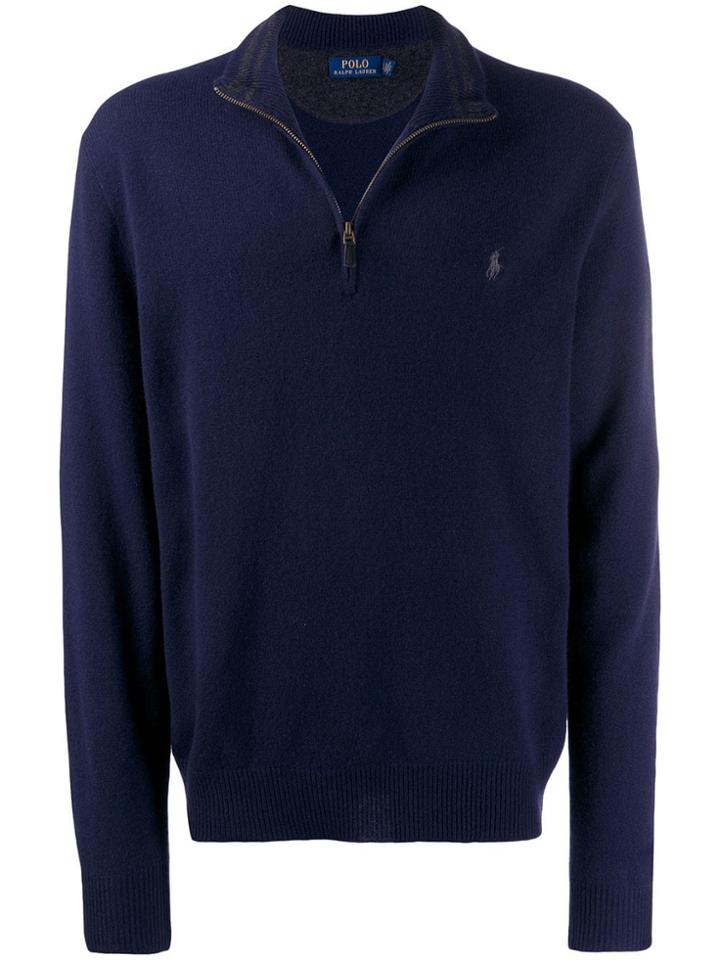 Polo Ralph Lauren Half-zipped Jumper - Blue