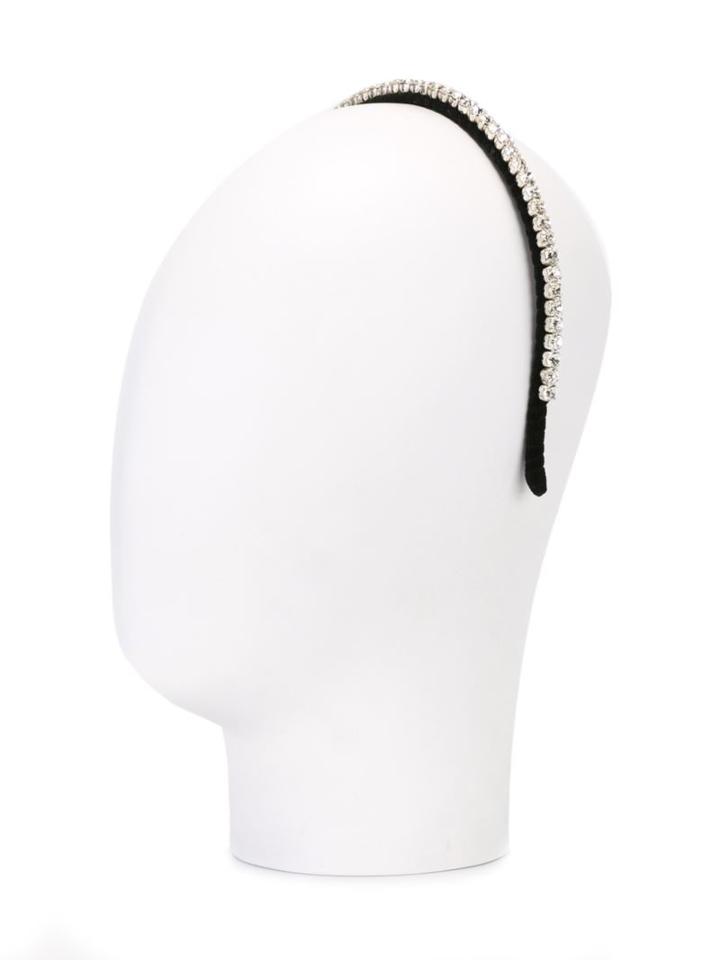 No21 Crystal Embellished Hairband, Women's, Grey, Polyester/brass/metal/glass