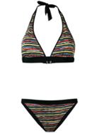 Missoni Mare Reversible Woven Striped Bikini - Black