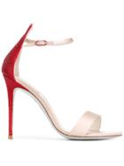 René Caovilla Embellished Heel Sandals - Nude & Neutrals