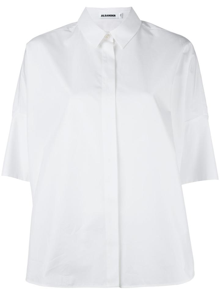 Jil Sander Boxy Shirt, Women's, Size: 32, White, Cotton