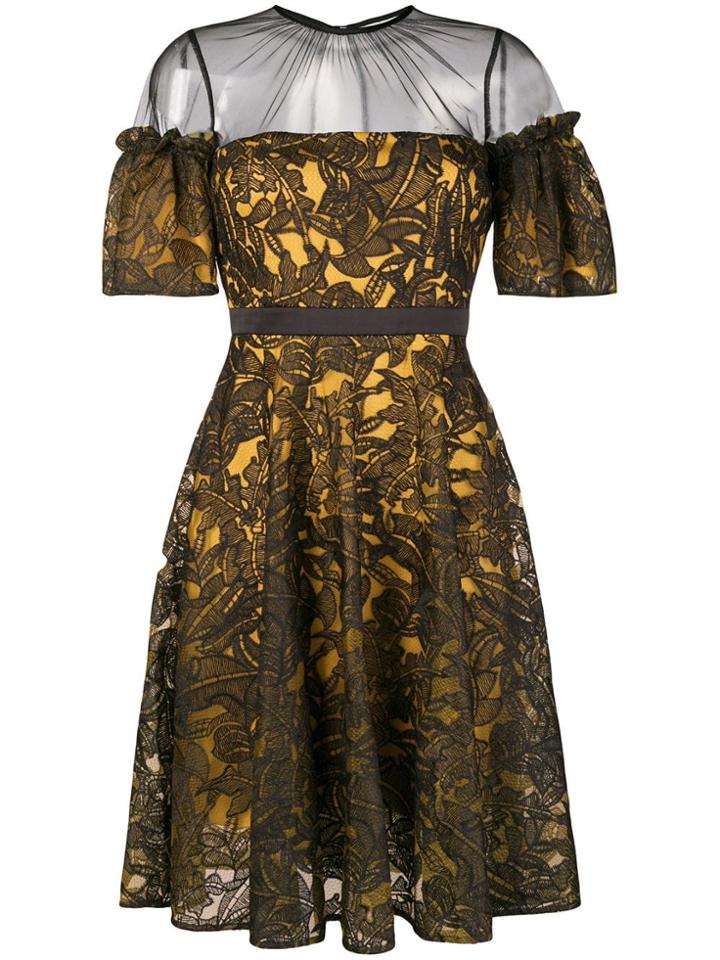 Three Floor Tawn Between Dress - Yellow & Orange