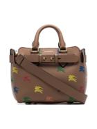 Burberry The Mini Equestrian Knight Leather Belt Bag - Neutrals