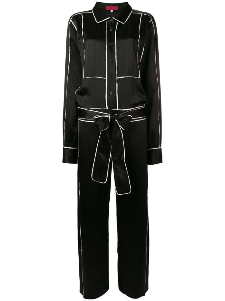 Di Liborio Satin-crepe Jumpsuit - Black