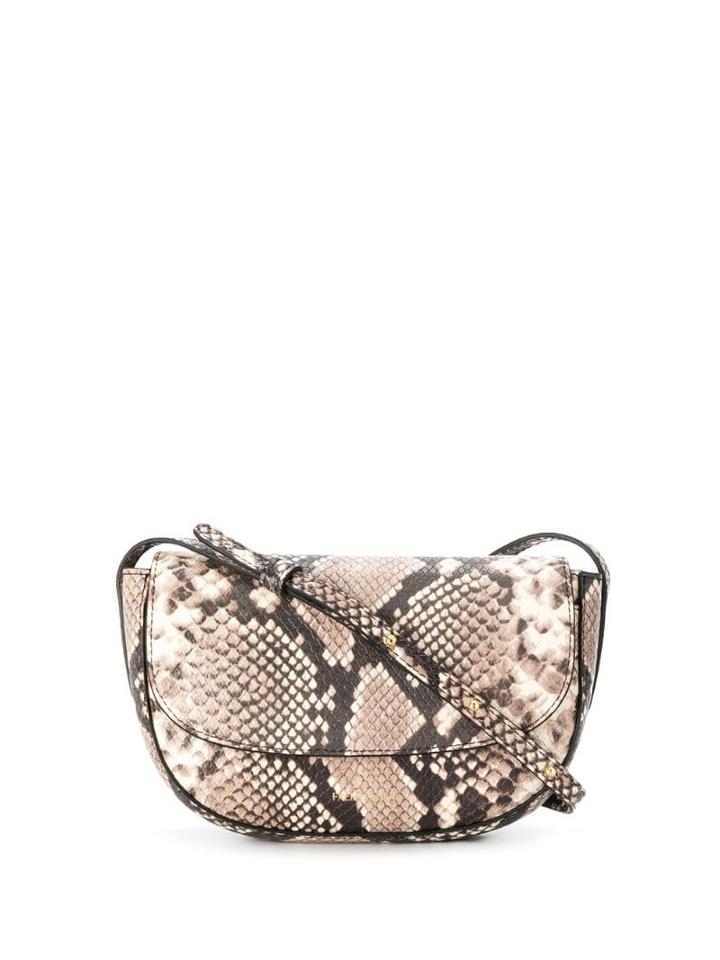 Frenzlauer Mini Swing Snakeskin Effect Bag - Brown