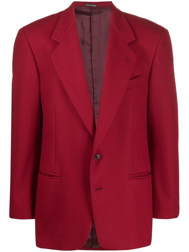 Gianfranco Ferré Pre-owned 1980s Single-breasted Blazer - Red