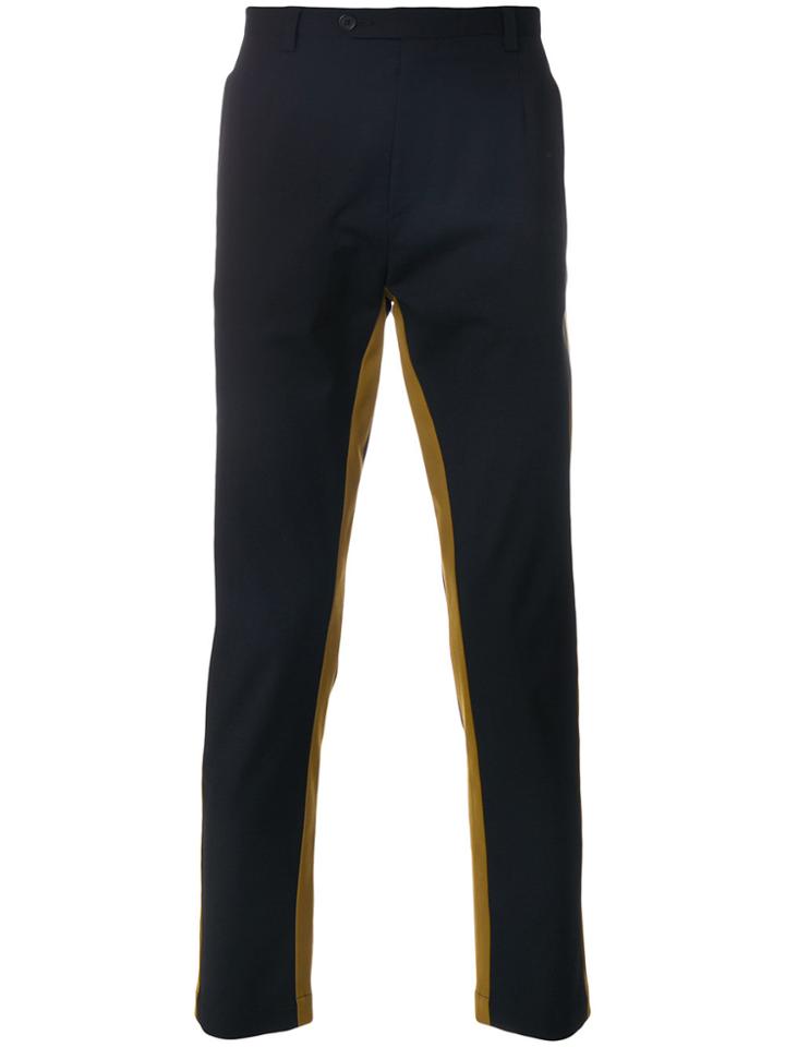Dolce & Gabbana Stripe Detail Trousers - Black
