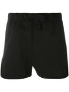 The White Briefs - 'wolf' Twill Shorts - Men - Organic Cotton - S, Black, Organic Cotton