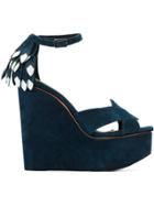 Andrea Bogosian Wedge Sandals - Green