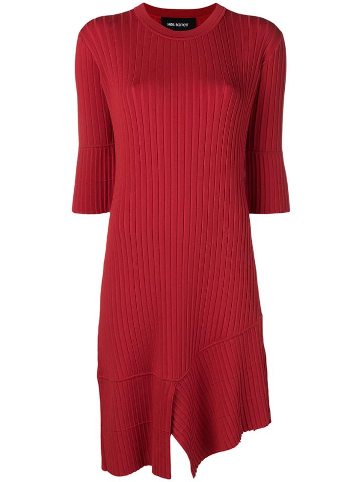 Neil Barrett Midi Knit Dress - Red