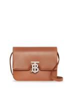 Burberry Small Leather Tb Bag - Brown