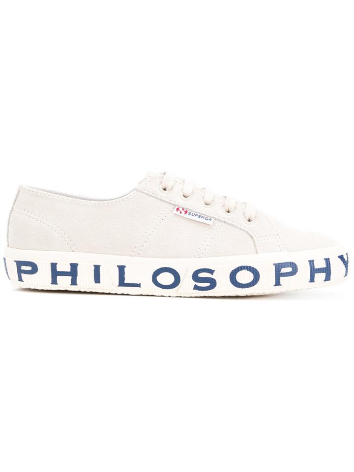 Philosophy Di Lorenzo Serafini Logo Print Sneakers - Nude & Neutrals