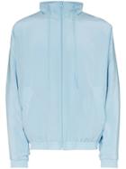 Jacquemus Zip Up Silk Track Jacket - Blue