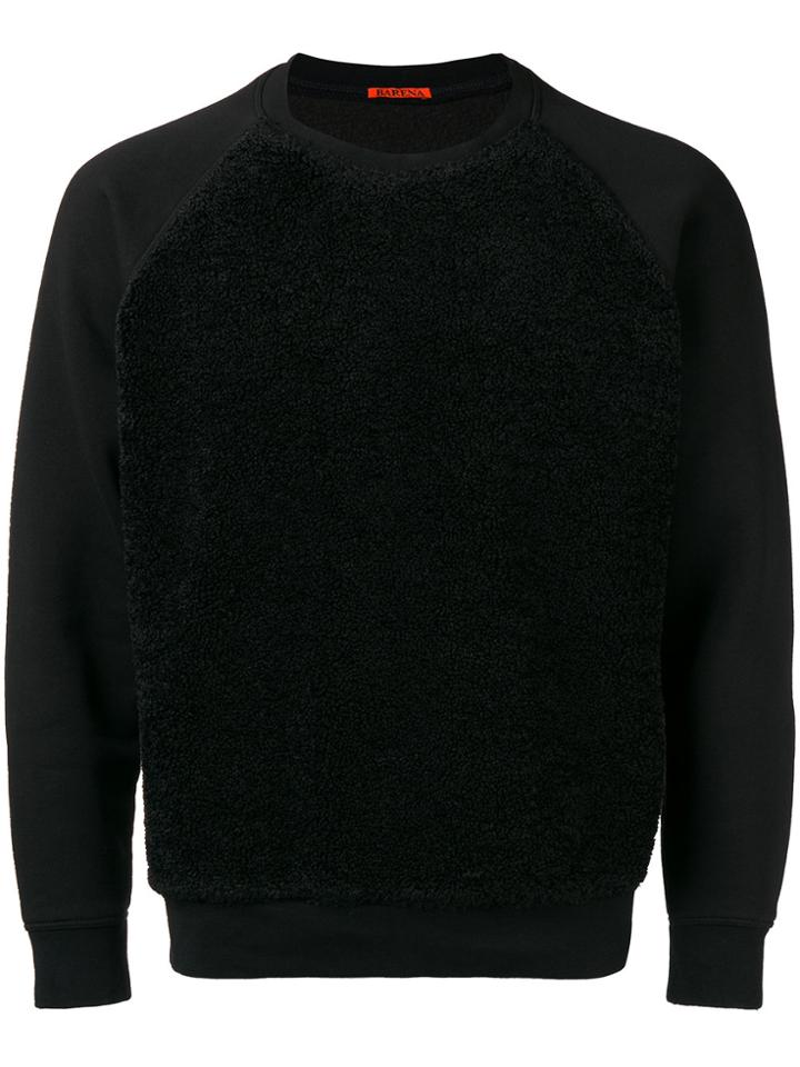 Barena Fluffy Panel Sweatshirt - Black