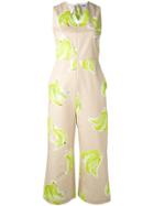 Msgm Banana Print Jumpsuit - Nude & Neutrals