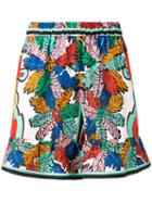 Emilio Pucci - Elasticated Waistband Printed Shorts - Women - Silk - 40, Silk