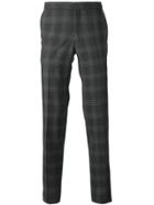 Fashion Clinic Timeless Plaid Tailored Trousers - Grey