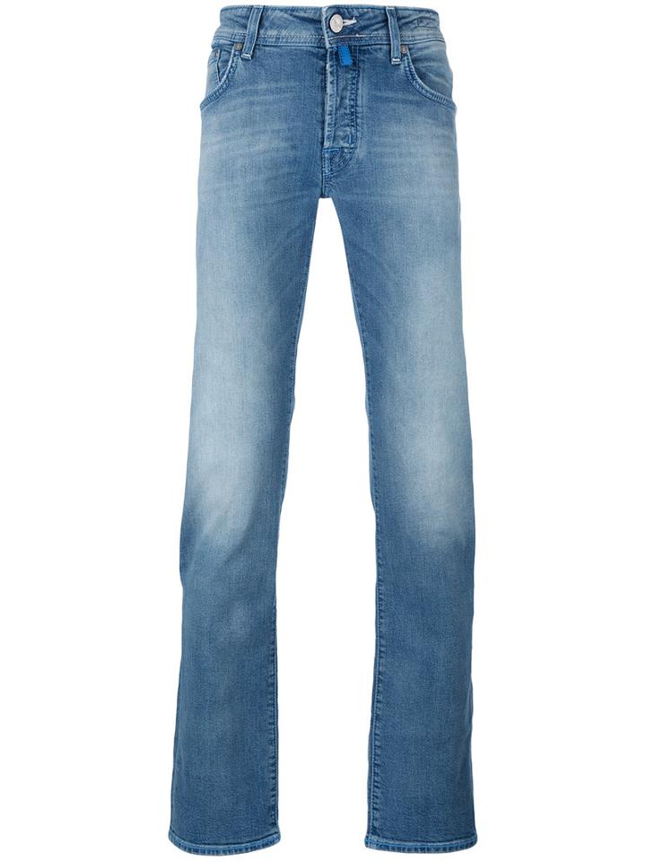 Jacob Cohen Tapered Jeans, Men's, Size: 36, Blue, Cotton/polyester/spandex/elastane