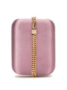 Tufi Duek Satin Clutch - Pink & Purple