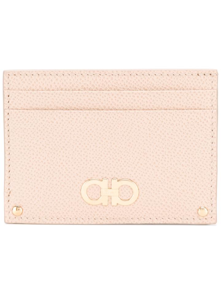 Salvatore Ferragamo Double Gancio Cardholder - Nude & Neutrals