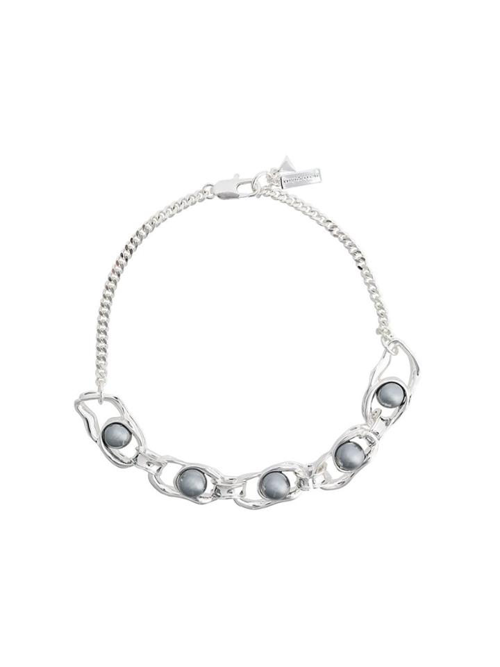 Coup De Coeur Liquid Pearl Necklace - Silver