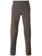 Pt01 Slim-fit Chinos, Men's, Size: 52, Brown, Cotton/spandex/elastane