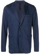 Harris Wharf London Plaid Blazer - Blue