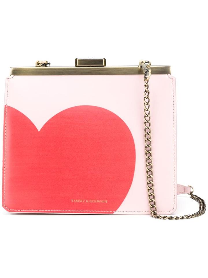 Tammy & Benjamin Jeanne Heart Bag, Women's, Pink/purple, Leather