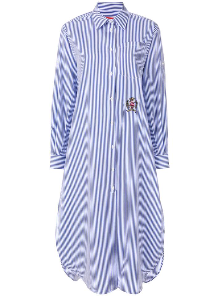 Tommy Hilfiger Striped Shirt Dress - Blue