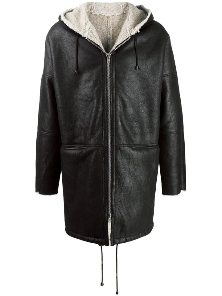 S.w.o.r.d 6.6.44 Cristal Leather Coat - Black