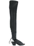 Lost & Found Ria Dunn Long Open Toe Boots - Black