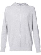 Eleventy Ribbed Hoodie - Grey