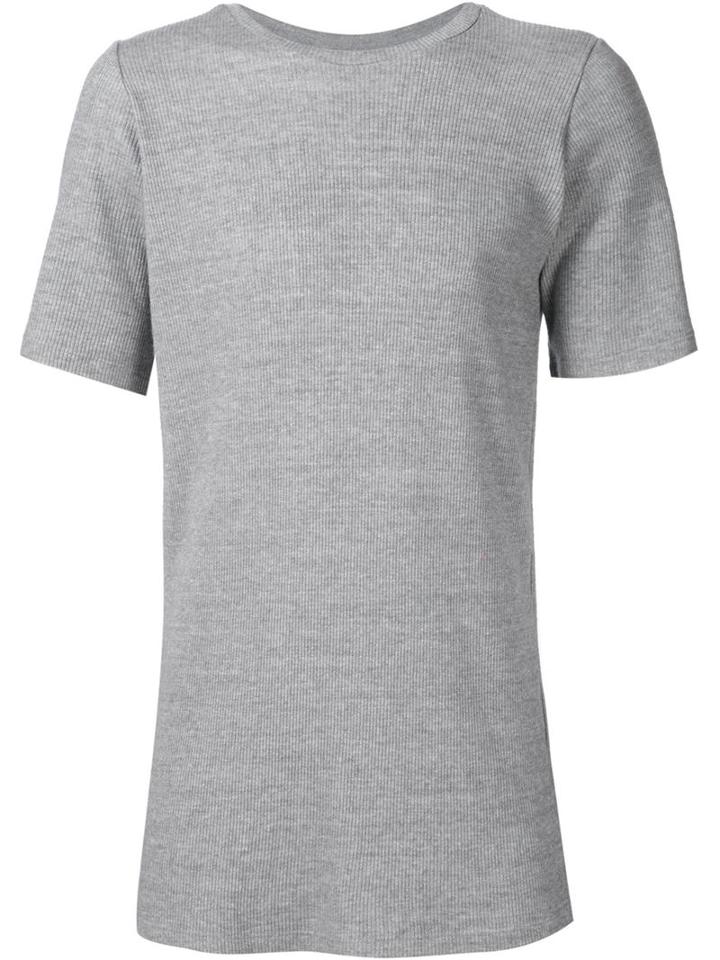 Judson Harmon Ribbed T-shirt, Men's, Size: Large, Grey, Viscose/wool