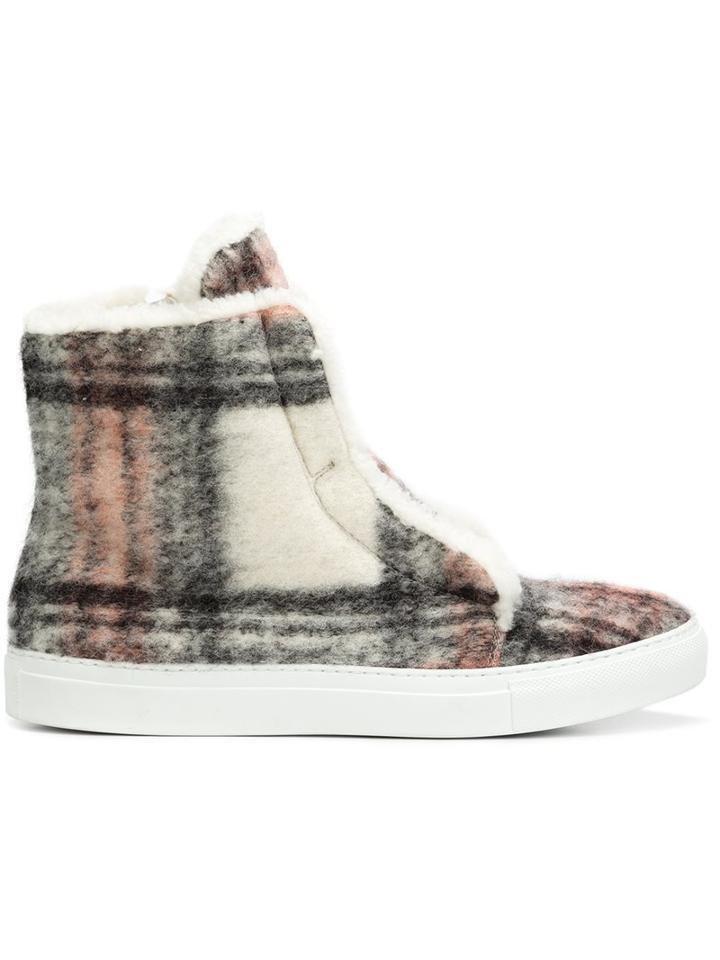 Joshua Sanders Checked Flat Boots