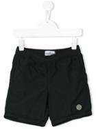 Stone Island Junior - Logo Swim Shorts - Kids - Polyamide-8 - 3 Yrs, Black
